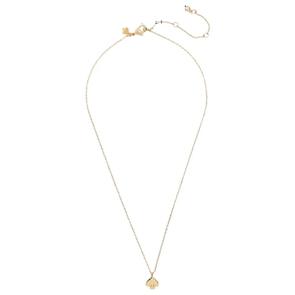 Kate Spade Everyday Spade Gold Necklace New NWT Dust Bag included Jewelry Design - Picture 2 of 3